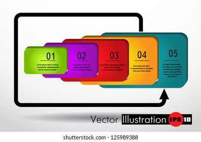 modern design template for infographics numbered banners