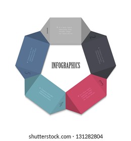 Modern design template for infographics, website templates and graphic business design. Vector EPS10