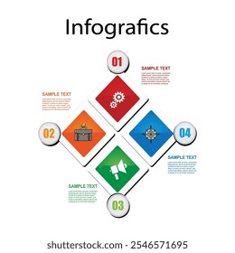 modern design template for infographics,4step	