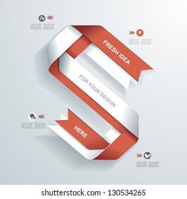 Modern Design template.Use for infographics,numbered banners,web design.