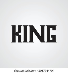 Plantilla de vector King | plantilla de tatuaje | plantilla de logotipo