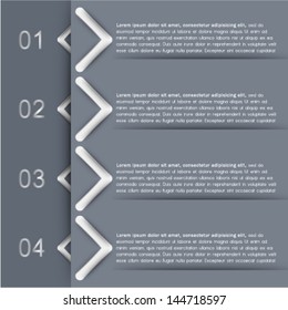 Modern design template, layout, background. infographic options & steps banner with numbers. Business concept background, ideal for brochure, catalog, flyer designs.