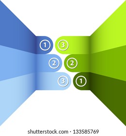 Modern design template or layout which can be used as info graphics