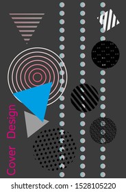 Modern design template. Modern Memphis background. Artistic geometric cover design. Vector.