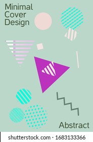 Modern design template. Modern Memphis background. Artistic geometric cover design. Fashionable  cover, banner, poster, booklet. Creative colors backgrounds. Vector.