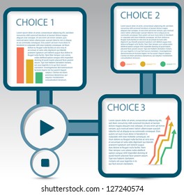 Modern Design template / numbered banners