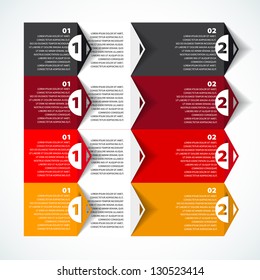 Modern Design template - numbered banners - Infographics for website layout vector