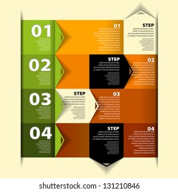 Modern Design template - numbered banners - Infographics for website layout vector