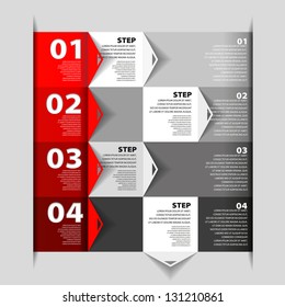 Modern Design template - numbered banners - Infographics  for website layout vector