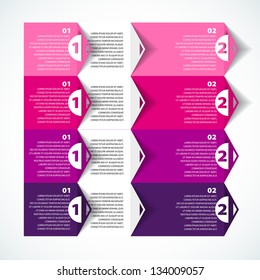 Modern Design template - numbered banners - Infographics for website layout vector