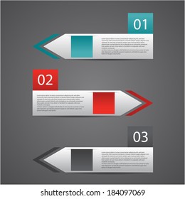 modern design template / numbered banners.