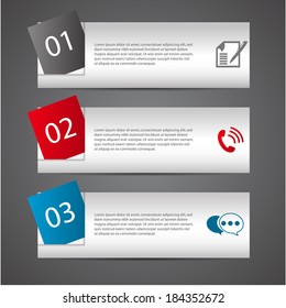 modern design template / numbered banners.