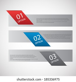 modern design template / numbered banners. 