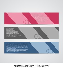 modern design template / numbered banners. 