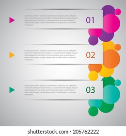 Modern design template / numbered banners.