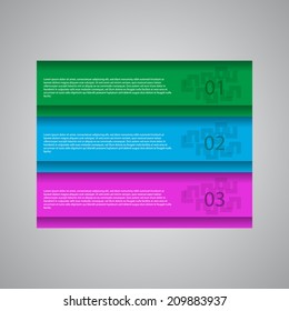 Modern Design Template / numbered banners.