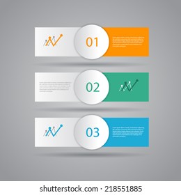 Modern design template / numbered banners