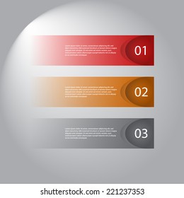 Modern design template / numbered banners.