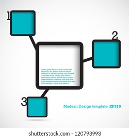 Modern Design Template Numbered Simply infographic. vector