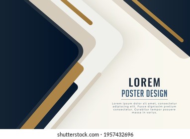 Modern design template for poster flyer, brochure, cover, banner. Graphic design layout with triangle graphic elements and space for text