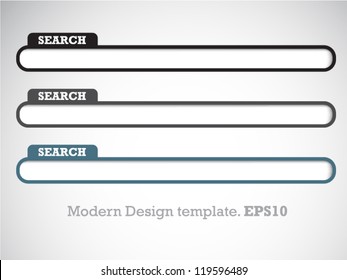 Modern Design Template Search Box for your website. vector
