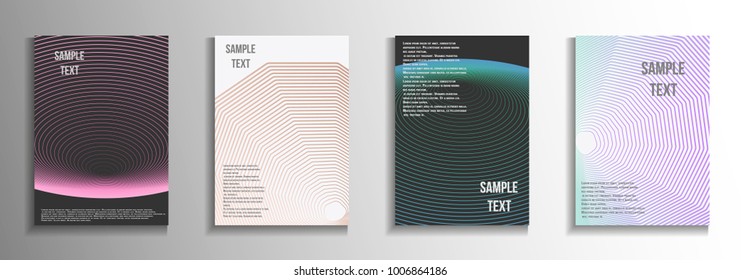 Modern design template. A set of modern abstract covers. Creative background colors.  Suitable for decorating business brochures, banners, posters.