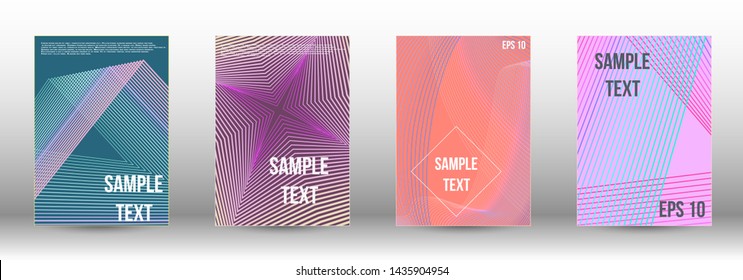 Modern design template. A set of modern abstract covers. Artistic covers design.  Creative fluid backgrounds from current forms to design a fashionable abstract cover, banner, poster, booklet. 