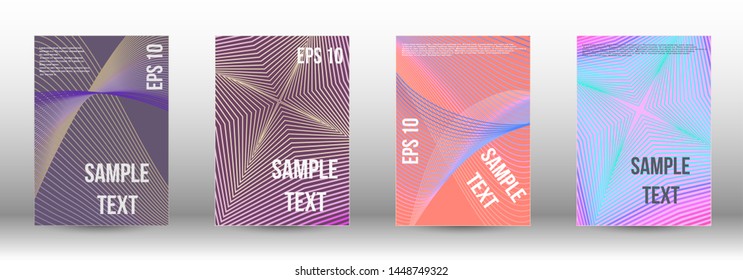 Modern design template. A set of modern abstract covers. Artistic covers design.  Creative backgrounds from abstract lines to create a fashionable abstract cover, banner, poster, booklet.