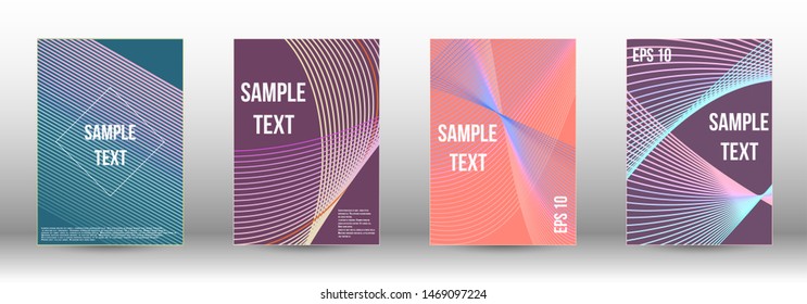 Modern design template. A set of modern abstract covers. Artistic covers design.  Creative fluid backgrounds from current forms to design a fashionable abstract cover, banner, poster, booklet. 