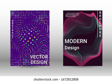Plantilla de diseño moderna. Un conjunto de tapas abstractas modernas. La música cubre tu diseño, gran diseño para cualquier propósito.  Concepto vector de negocio.
