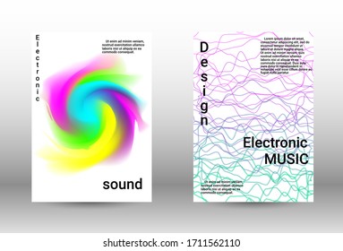 Modern design template.  A set of modern abstract covers. Musical covers your design, great design for any purposes.  Concept business vector.
