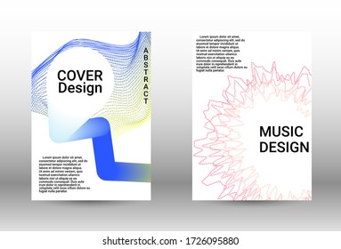 Modern design template.  A set of modern abstract covers. Musical covers your design, great design for any purposes.  Concept business vector.