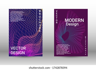 Plantilla de diseño moderna.  Un conjunto de cubiertas abstractas modernas. La música cubre tu diseño, un gran diseño para cualquier propósito.  Concepto vector de negocio.