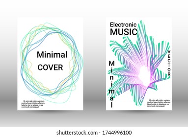 Modern design template.  A set of modern abstract covers. Musical covers  Concept business vector.
