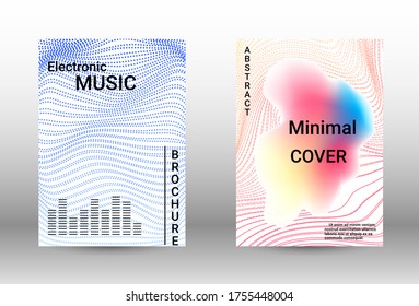 Modern design template.  A set of modern abstract covers. Musical covers your design, great design for any purposes.  Concept business vector.