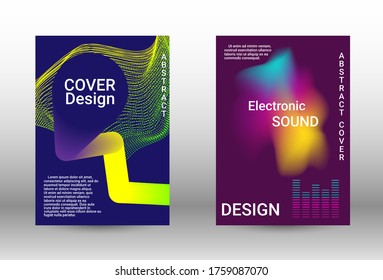 Modern design template.  A set of modern abstract covers. Musical covers your design, great design for any purposes.  Concept business vector.