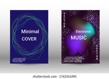 Plantilla de diseño moderna.  Un conjunto de cubiertas abstractas modernas. La música cubre tu diseño, un gran diseño para cualquier propósito.  Concepto vector de negocio.