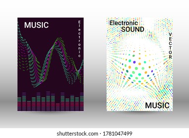 Modern design template.  A set of modern abstract covers. Musical covers your design, great design for any purposes.  Concept business vector.