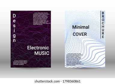 Modern design template.  A set of modern abstract covers. Musical covers your design, great design for any purposes.  Concept business vector.