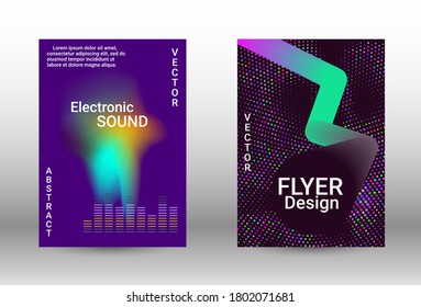 Modern design template.  A set of modern abstract covers. Musical covers your design, great design for any purposes.  Concept business vector.
