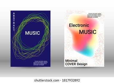 Modern design template.  A set of modern abstract covers. Musical covers your design, great design for any purposes.  Concept business vector.