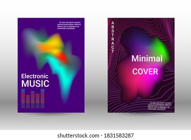 Plantilla de diseño moderna.  Un conjunto de cubiertas abstractas modernas. La música cubre tu diseño, un gran diseño para cualquier propósito.  Concepto vector de negocio.