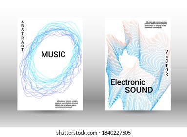 Modern design template.  A set of modern abstract covers. Musical covers your design, great design for any purposes.  Concept business vector.