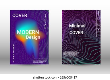 Modern design template.  A set of modern abstract covers. Musical covers your design, great design for any purposes.  Concept business vector.