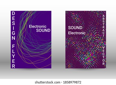 Plantilla de diseño moderna.  Un conjunto de cubiertas abstractas modernas. La música cubre tu diseño, un gran diseño para cualquier propósito.  Concepto vector de negocio.