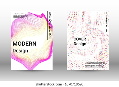 Modern design template.  A set of modern abstract covers. Musical covers your design, great design for any purposes.  Concept business vector.