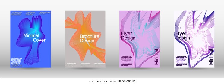 Moderne Design-Vorlage. Eine Reihe moderner abstrakter Cover. Zukünftige futuristische Vorlage mit abstrakten aktuellen Formularen für Bannerdesign, Poster, Broschüre, Bericht, Journal.