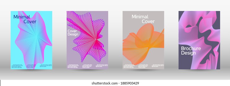 Modern design template. A set of modern abstract covers. Creative fluid backgrounds from current forms to design a fashionable abstract cover, banner, poster, booklet.