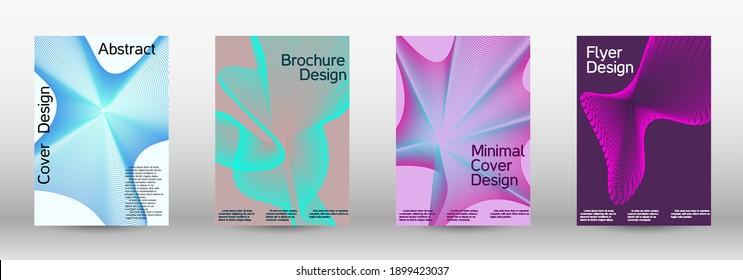 Modern design template. A set of modern abstract covers. Creative fluid backgrounds from current forms to design a fashionable abstract cover, banner, poster, booklet.