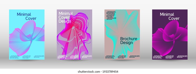 Moderne Design-Vorlage. Eine Reihe moderner abstrakter Cover. Kreative Hintergründe aus abstrakten Linien, um ein modisches abstraktes Cover, Banner, Poster, Booklet zu erstellen.